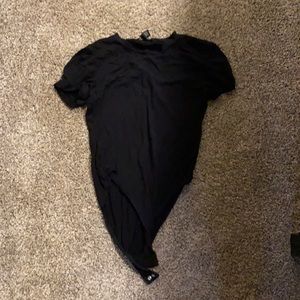 Black forever 21 tshirt bodysuit